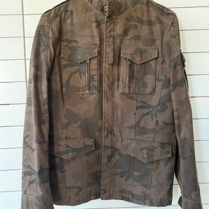 Men's Brown Camouflage Military Field Jacket